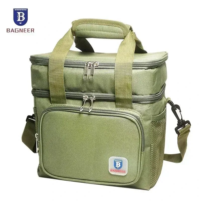 🍱 BAGNEER Thermal Lunch Bag | Picnic Food Cooler Bags | Insulated, Leakproof, Waterproof Lunch Bag with Shoulder Strap for Office & School 🎒