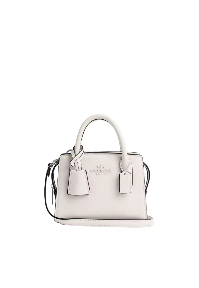 ( PREORDER ) Coach Andrea Mini Carryall Crossbody In Silver Chalk CO974