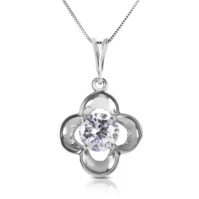 0.5 Carat 14K Solid White Gold A Soft Answer Diamond Necklace