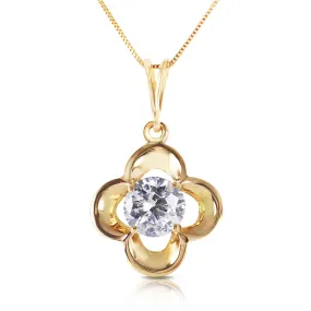 0.5 Carat 14K Solid Yellow Gold Tension Diamond Necklace