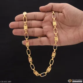 1 Gram Gold Forming Nawabi Exquisite Design High-Quality Chain for Men - Style C085