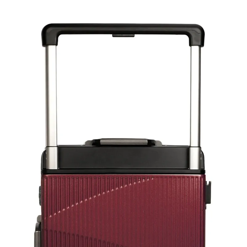 20 Inch: Trolley Bags with 360° Spinner Wheels & TSA Lock | Includes Free Trolley Cover | 41 Litres | Metallic Red