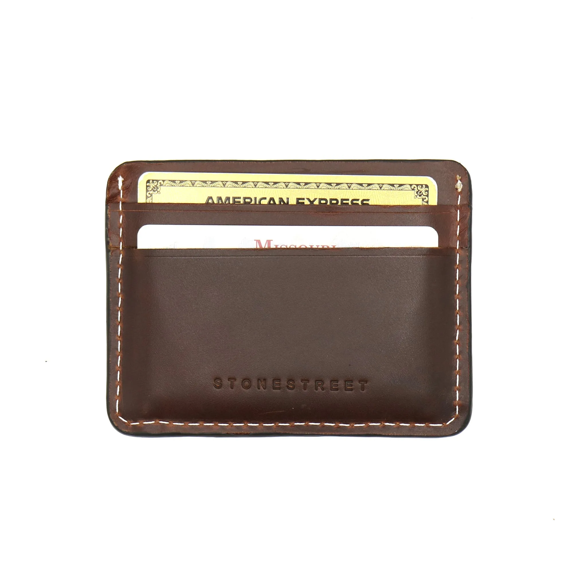 5 Pocket Horizontal Card Wallet - Oxford Xcel Leather