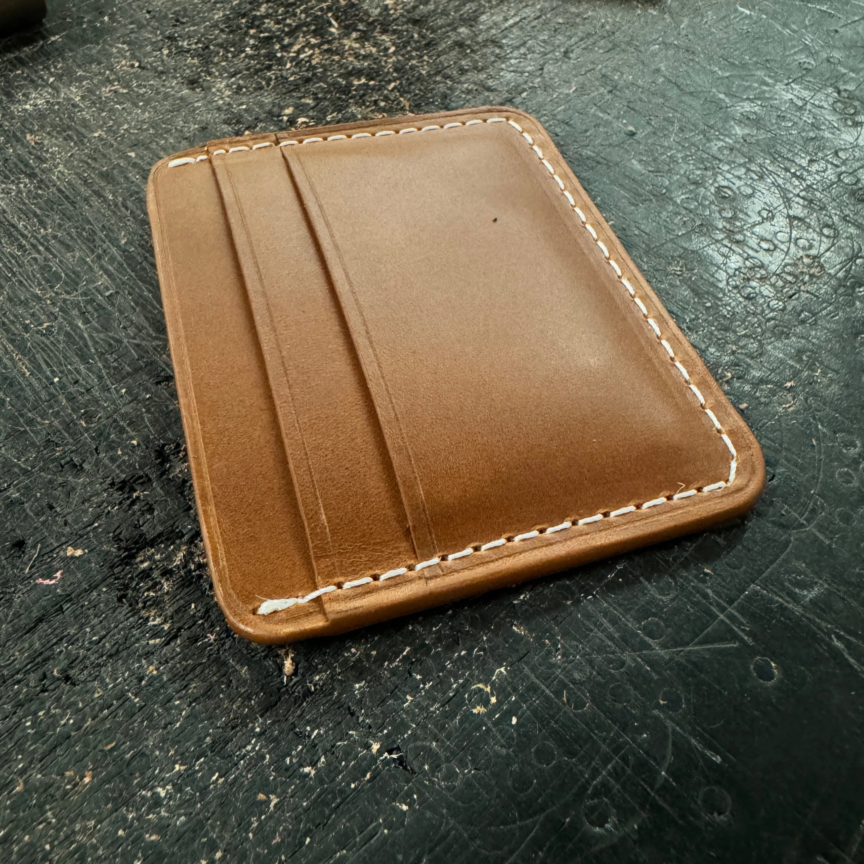 5 Pocket Horizontal Card Wallet - Oxford Xcel Leather