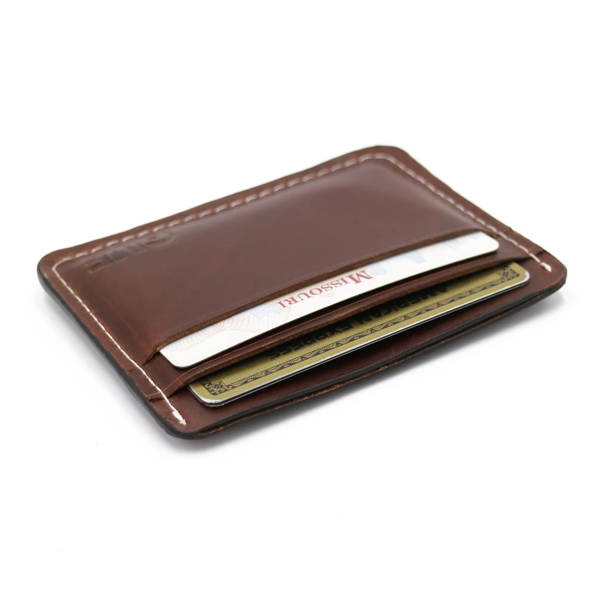 5 Pocket Horizontal Card Wallet - Oxford Xcel Leather