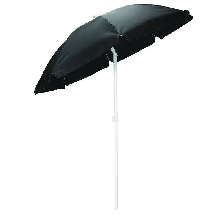 5.5 ft. Portable Beach Umbrella, Black