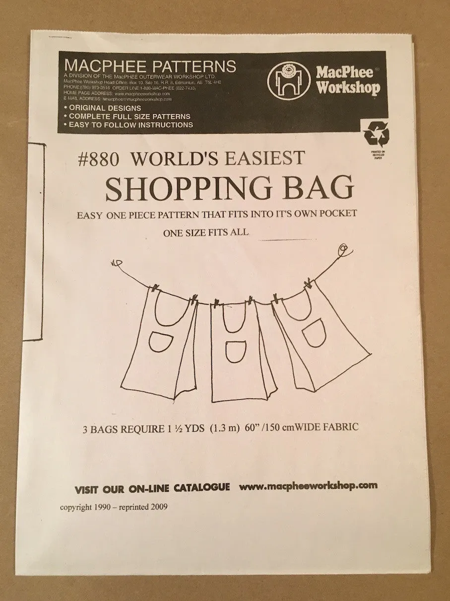 #880 WORLD'S EASIEST SHOPPING BAG