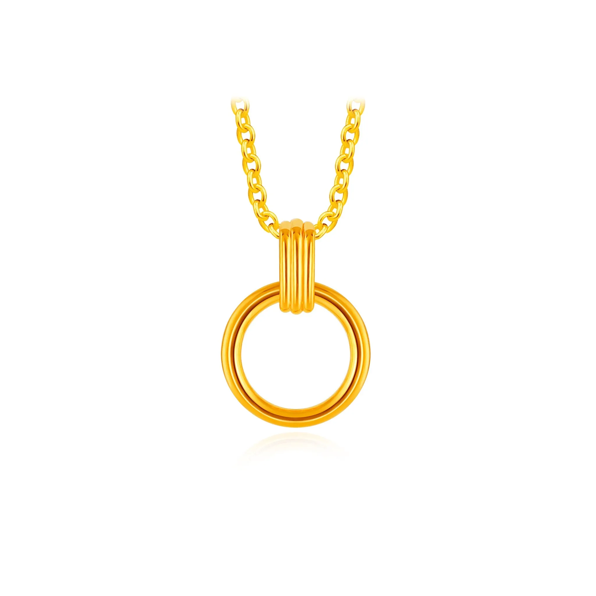 999 Golden Halo Pendant