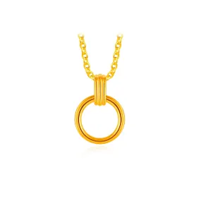 999 Golden Halo Pendant