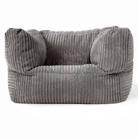 Albert Bean Bag Armchair - Cord Graphite Grey