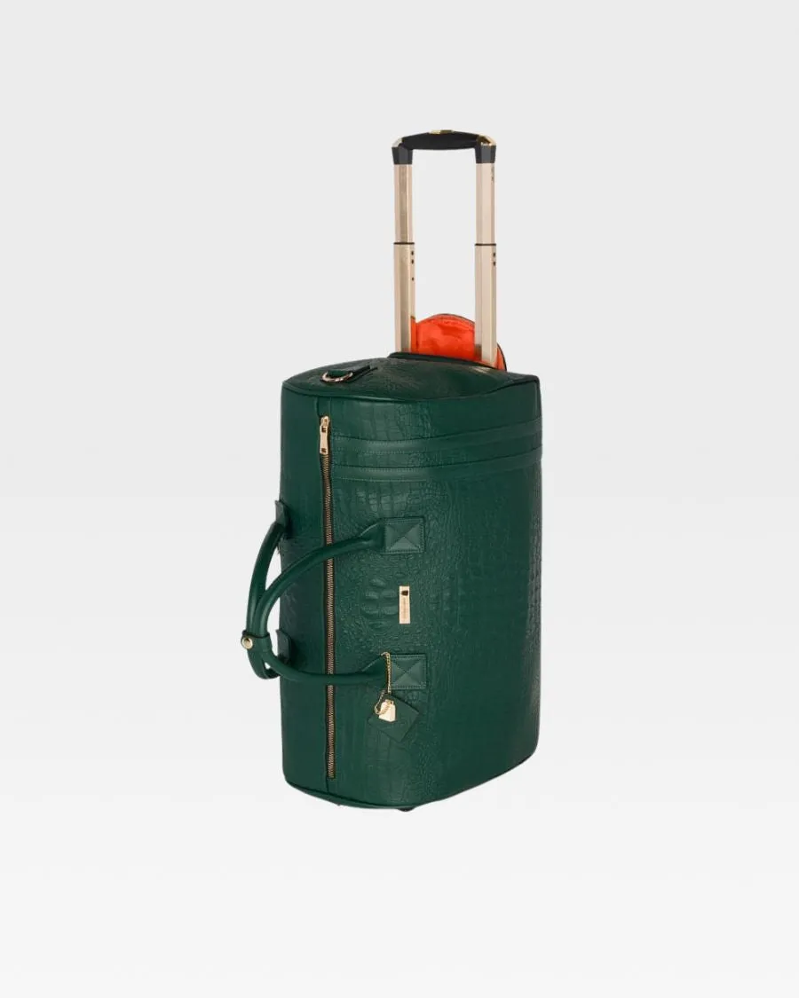 Apollo 2 Backpack & Rolling Duffle Bag Set in Emerald Green