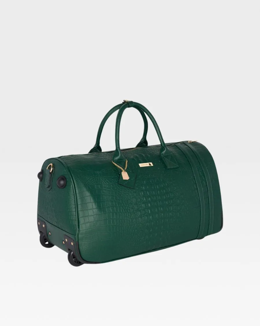 Apollo 2 Backpack & Rolling Duffle Bag Set in Emerald Green