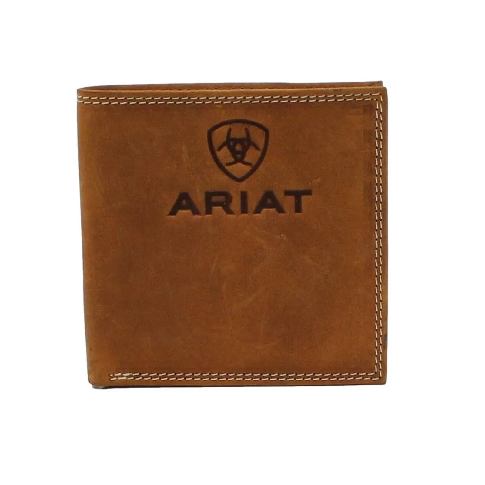 ARIAT Men's Embossed Logo Leather Wallet