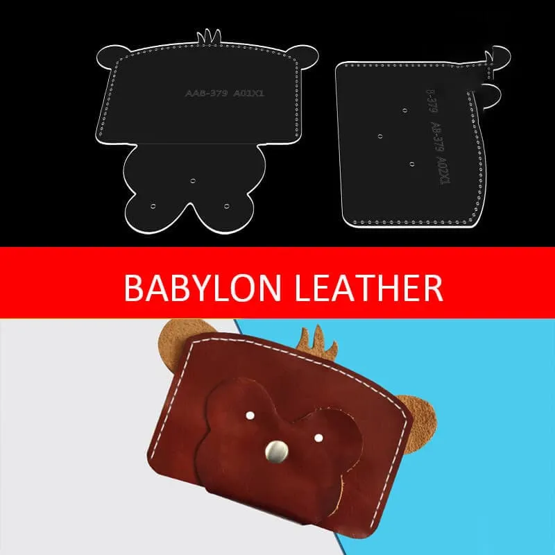 BABYLON™ Monkey Cartoon Coin Purse Leather Pattern AAB-379