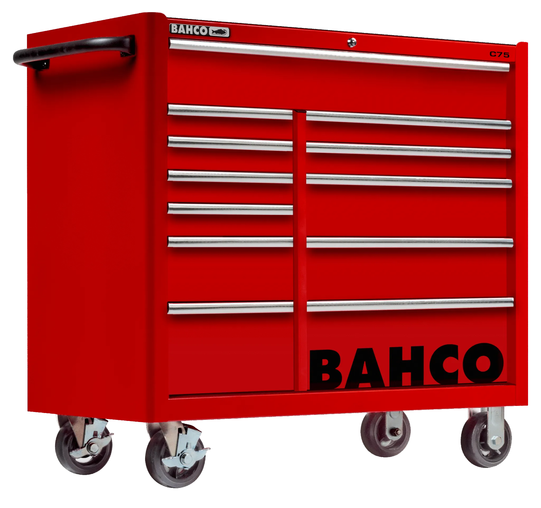 Bahco 1475KXL12RED C75 12 Drawer 40" Red Classic Mobile Roller Cabinet