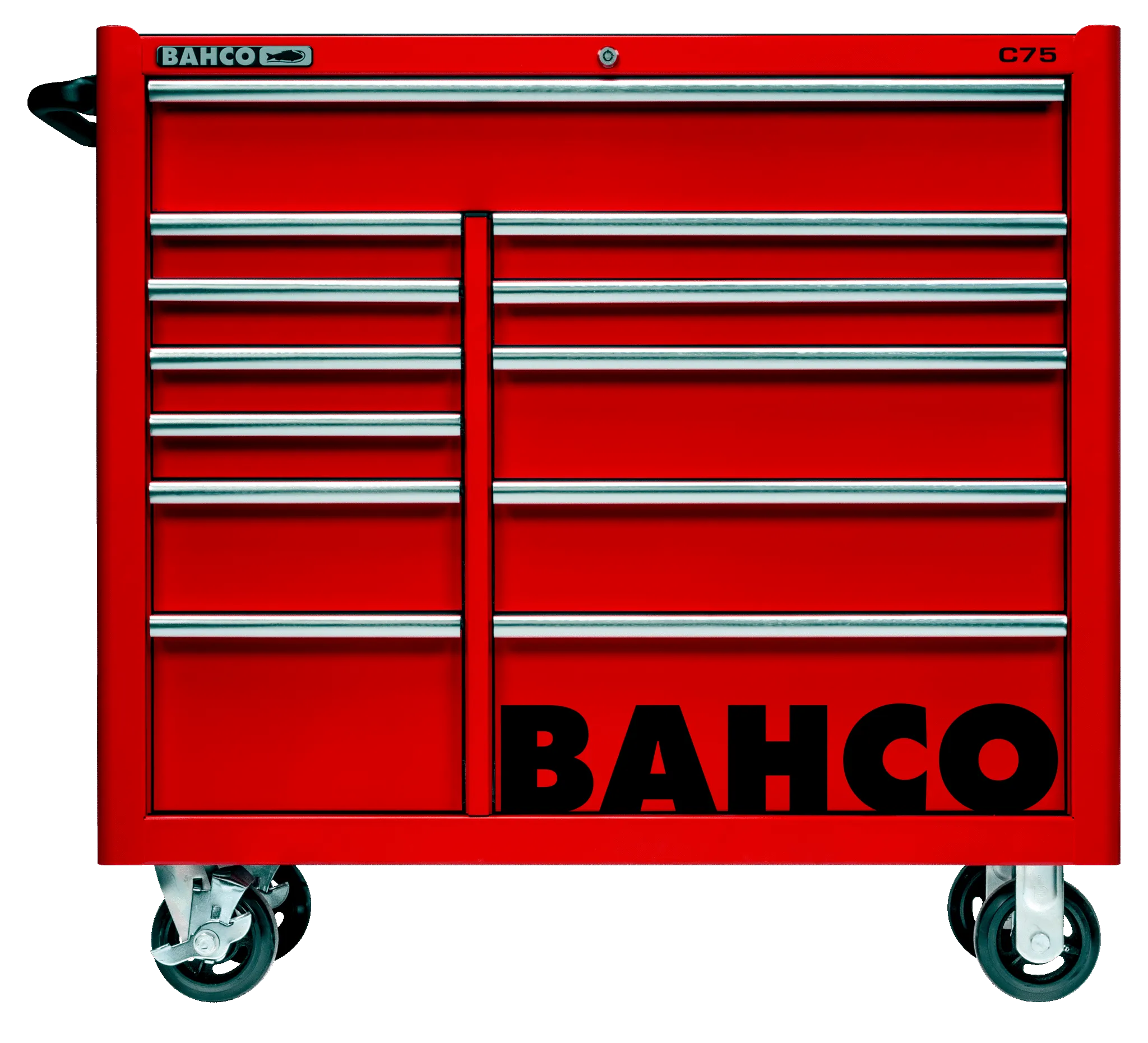 Bahco 1475KXL12RED C75 12 Drawer 40" Red Classic Mobile Roller Cabinet