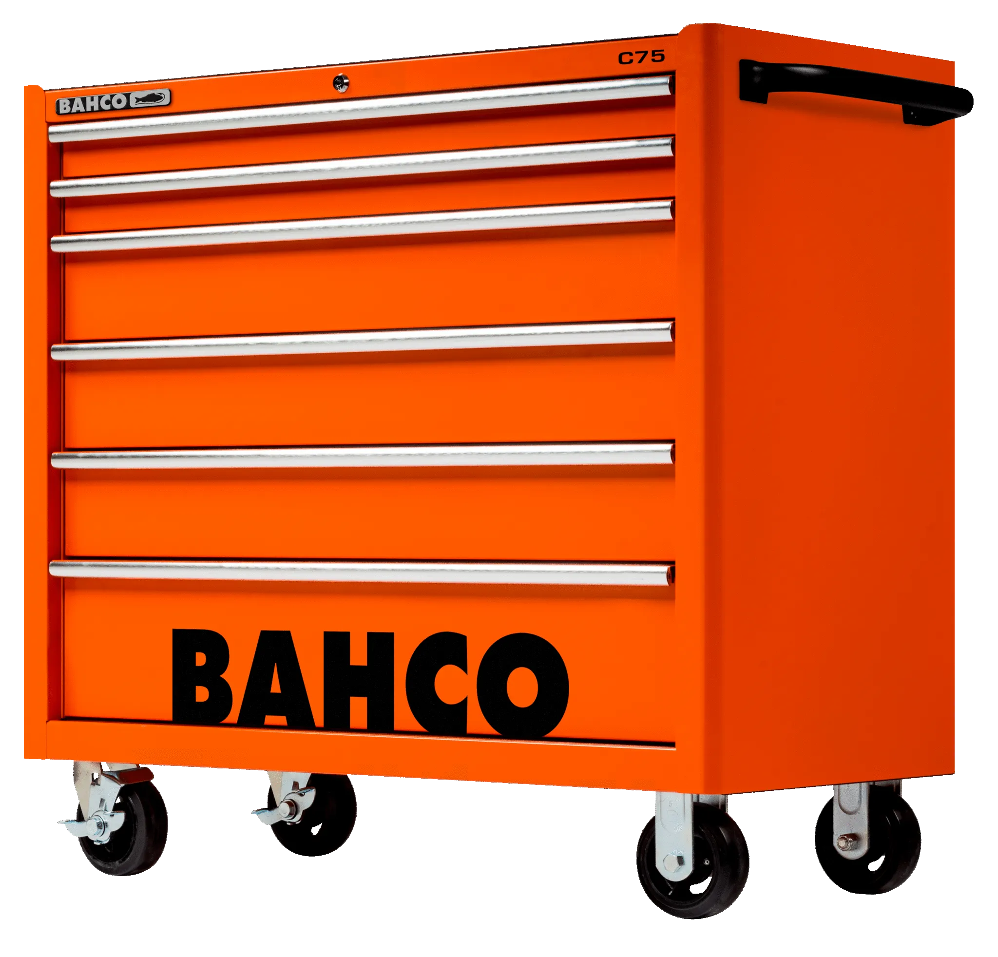 Bahco 1475KXL6 C75 6 Drawer 40" Orange Classic Mobile Roller Cabinet