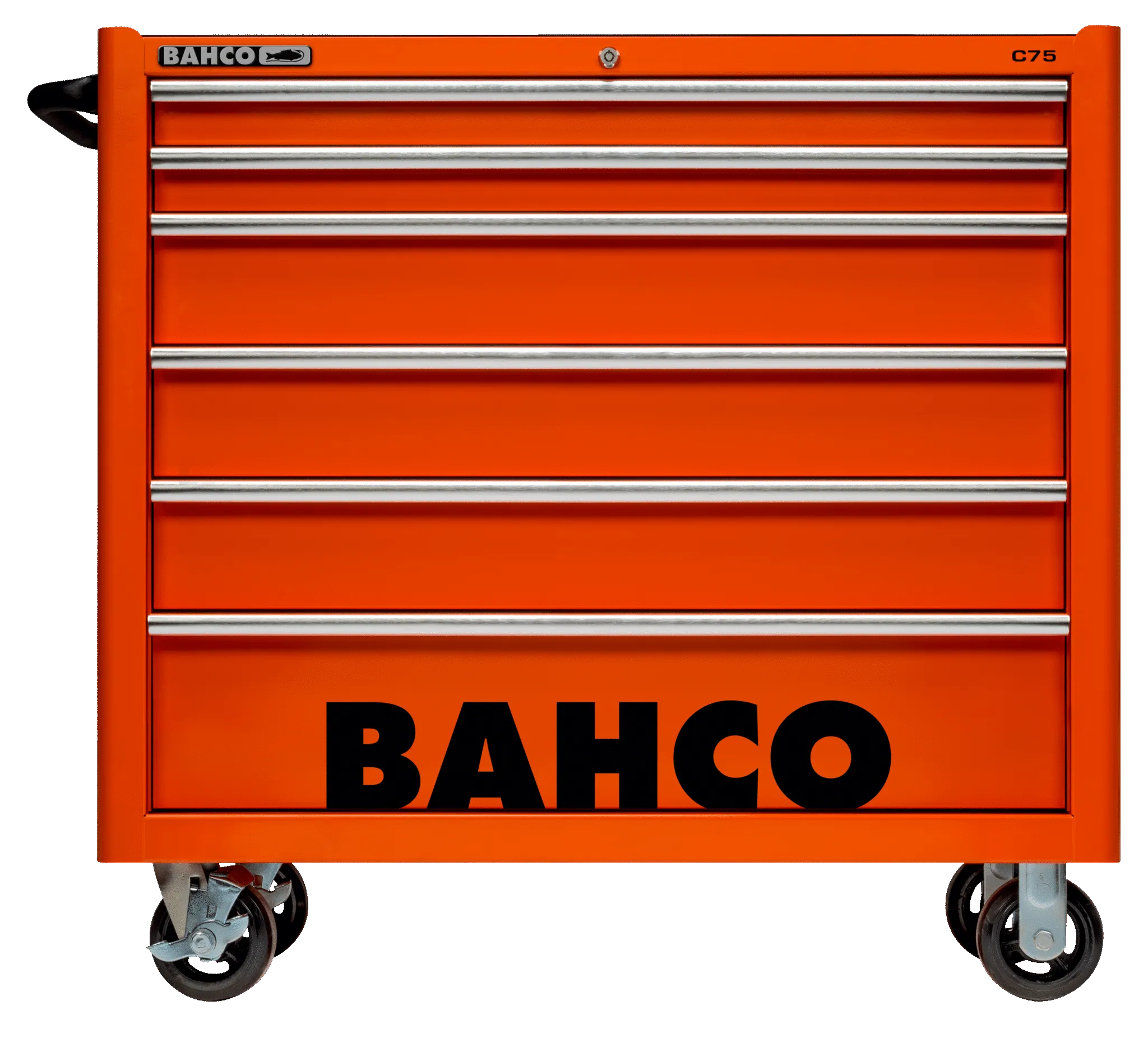 Bahco 1475KXL6 C75 6 Drawer 40" Orange Classic Mobile Roller Cabinet