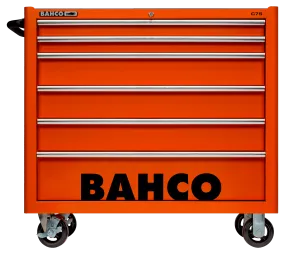 Bahco 1475KXL6 C75 6 Drawer 40" Orange Classic Mobile Roller Cabinet