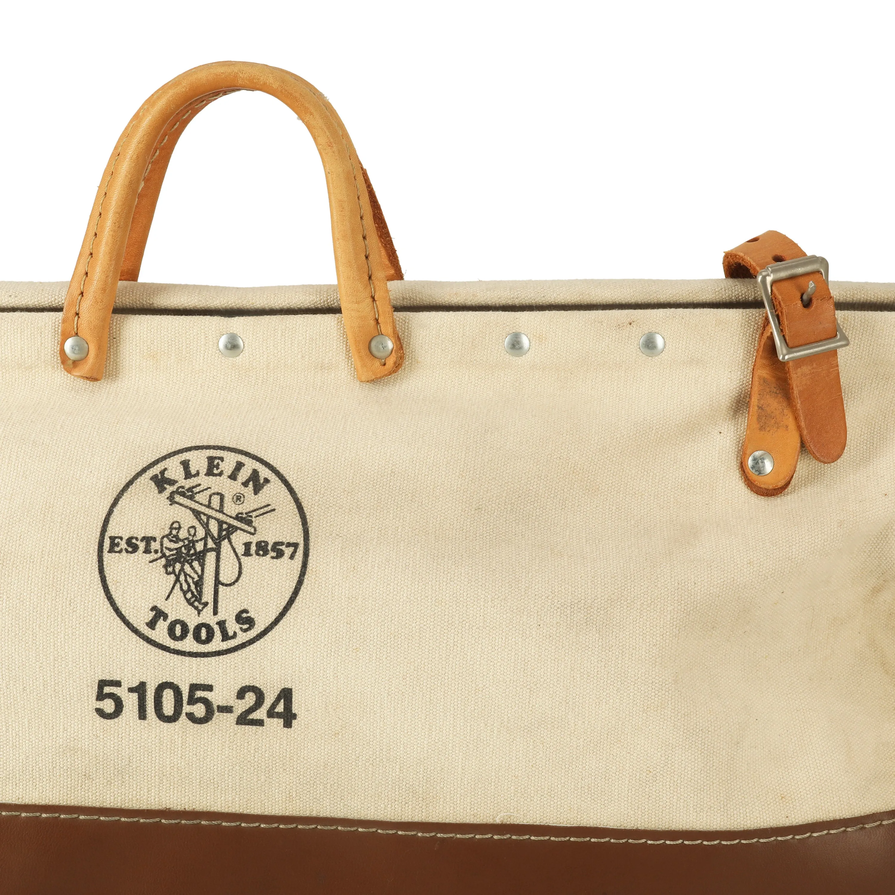 Beige and Brown Klein Tools Duffle