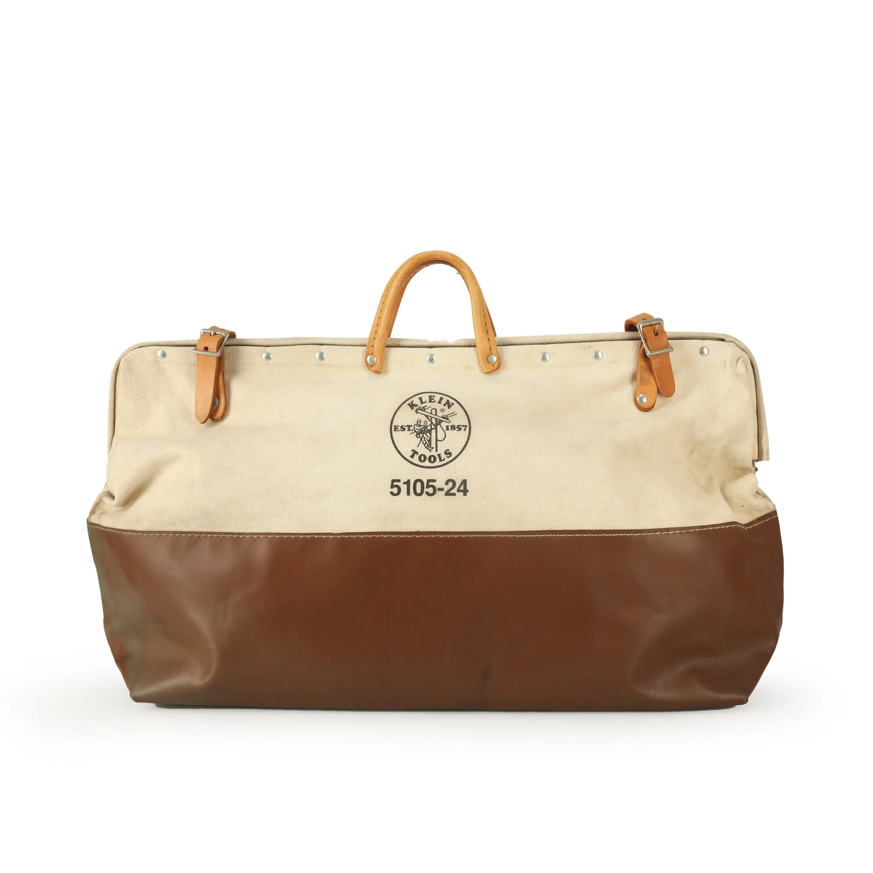 Beige and Brown Klein Tools Duffle