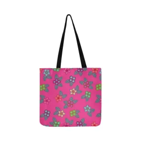 Berry Flowers Reusable Shopping Bag (Two sides)