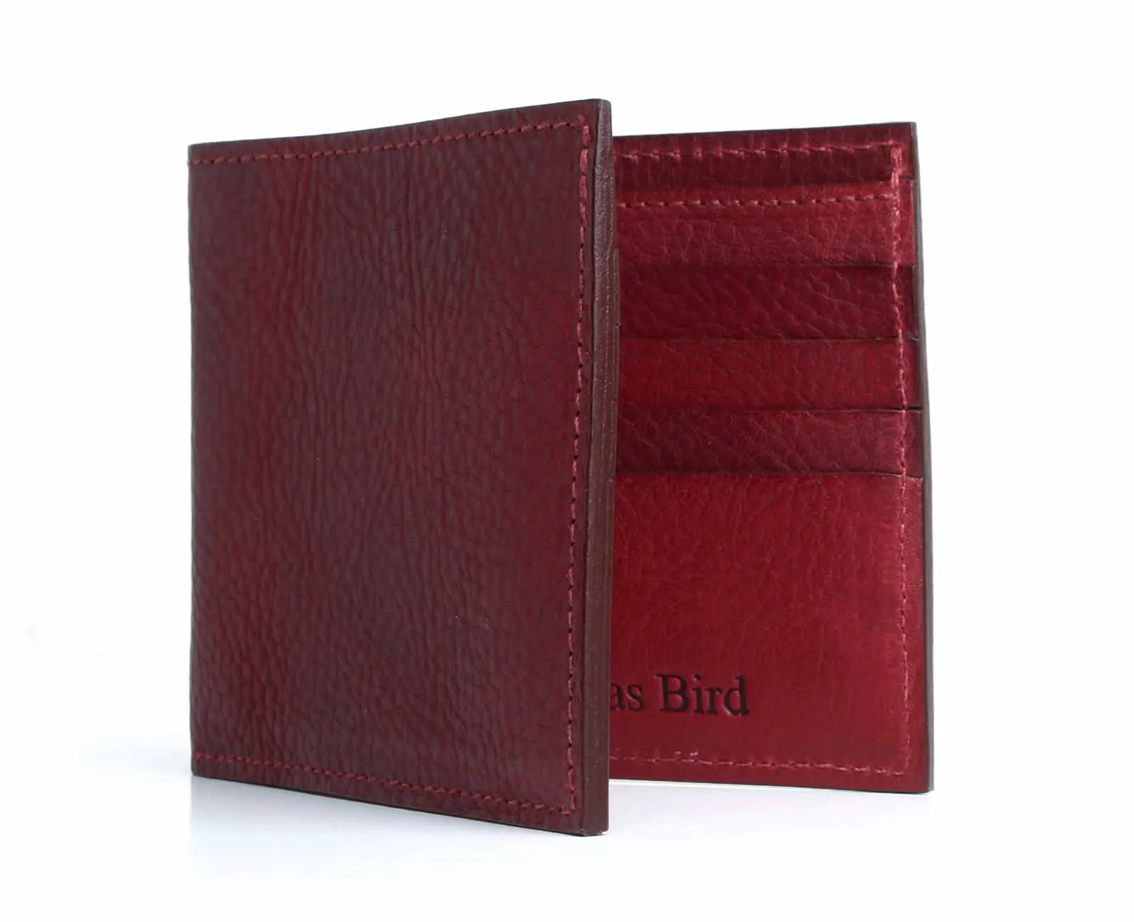 Bifold Leather Wallet Oxblood