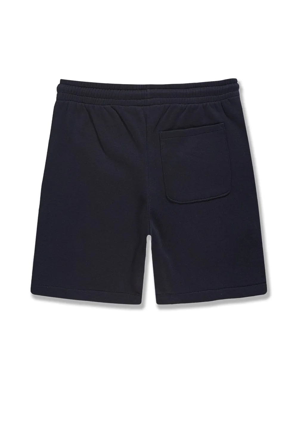 Big Men's Retro Paradise Tonal Shorts (Navy)