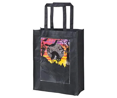 Black Eco Bag with Display Pocket Small Pack of 10