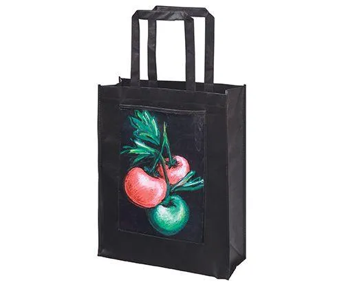 Black Eco Bag with Display Pocket Small Pack of 10