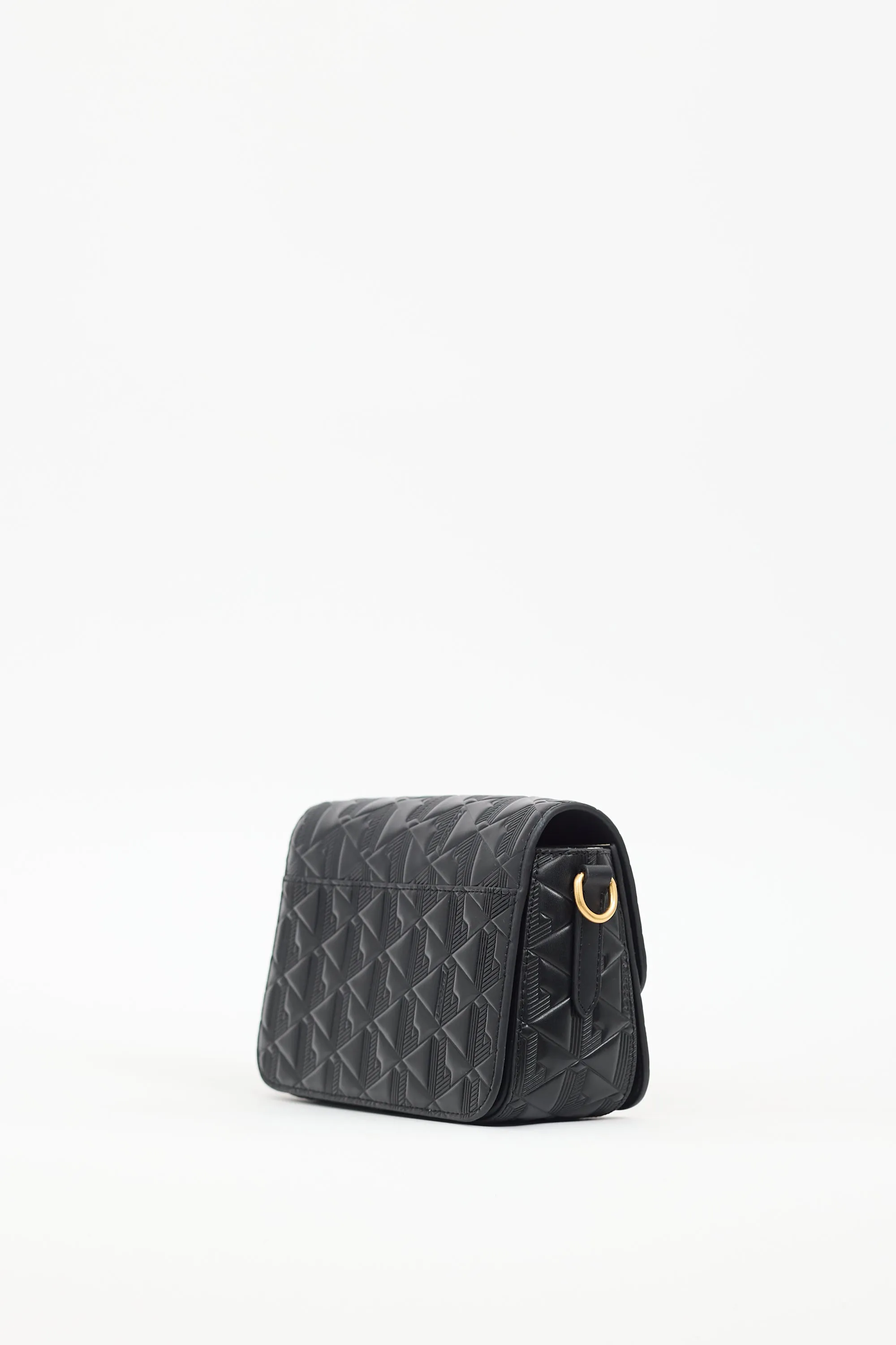 Black Embossed Leather Maheki Bag