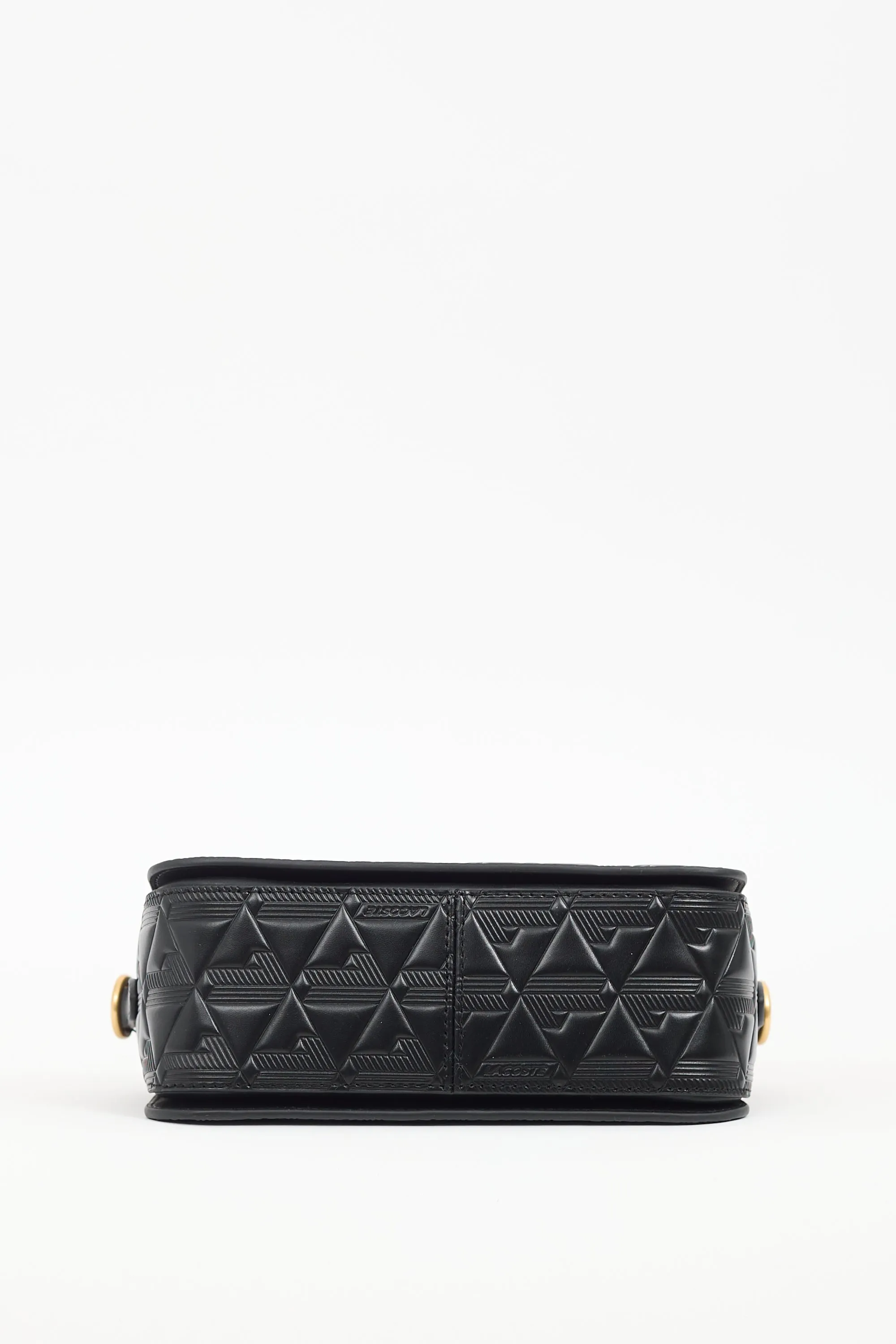 Black Embossed Leather Maheki Bag