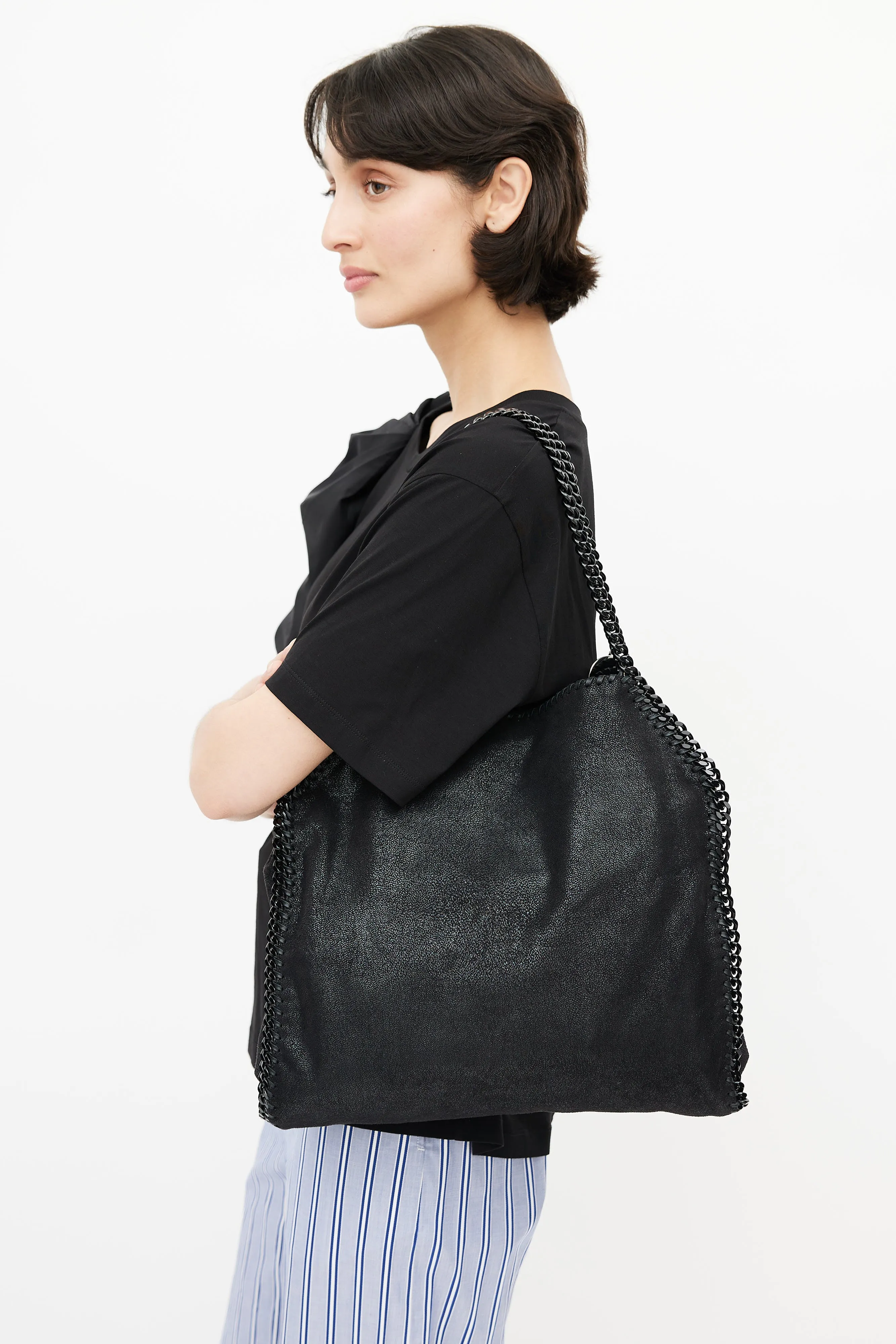 Black Falabella Shoulder Bag