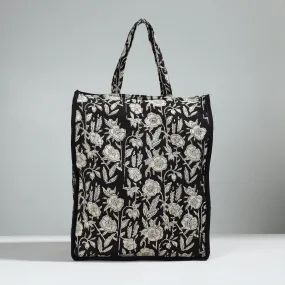 Black - Handcrafted Cotton Shopping Bag 03