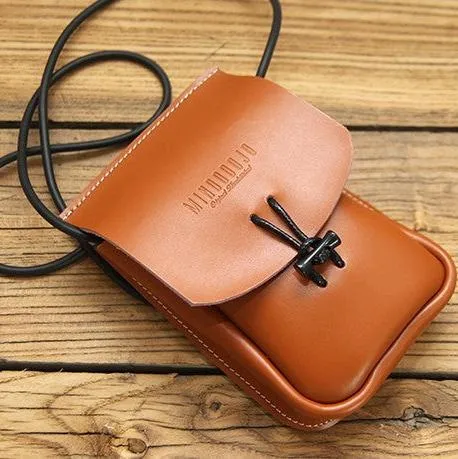 Black Leather Phone Crossbody Bag Womens Cell Phone Crossbody Bag Crossbody Bag Small Leather