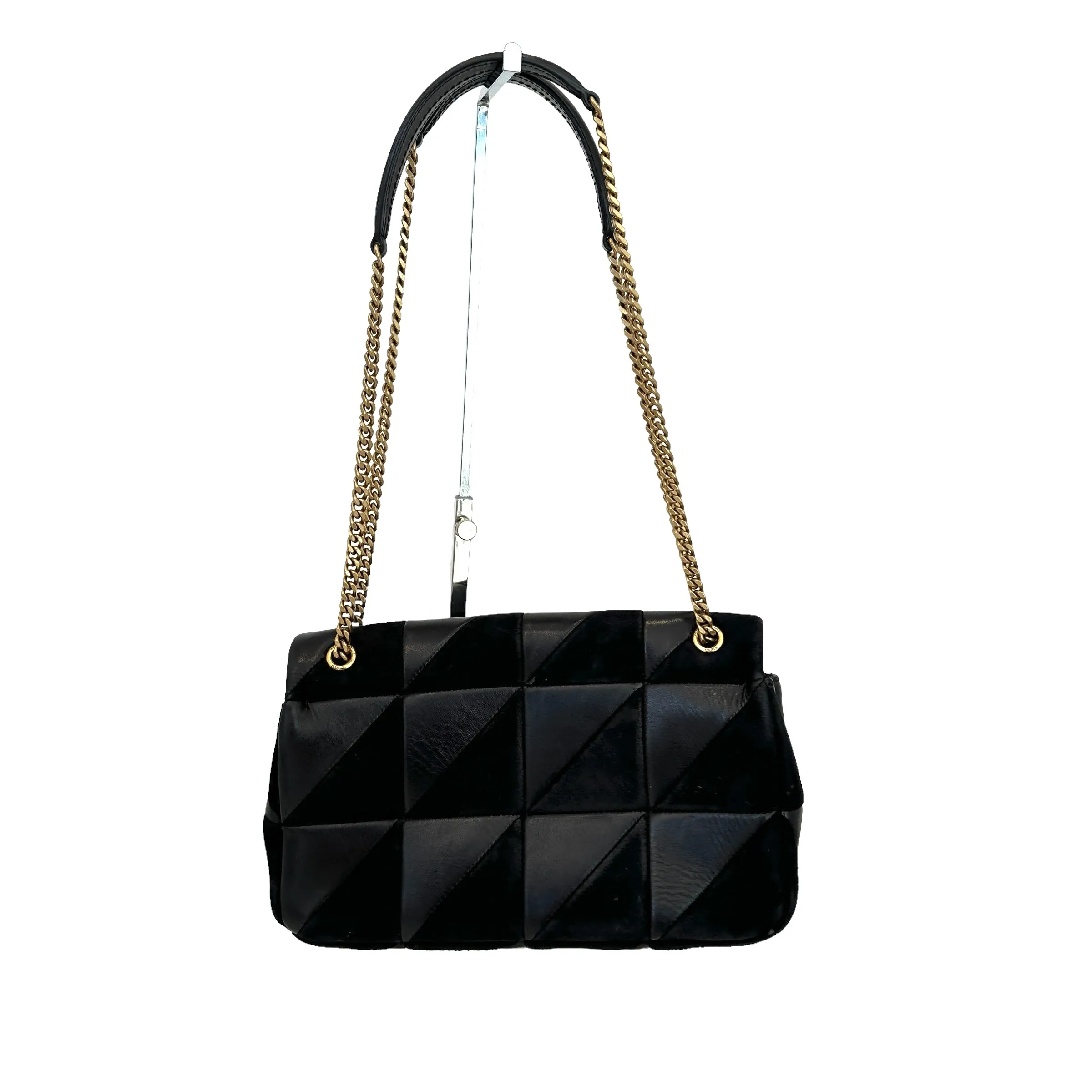 Black Suede & Leather Jamie Bag