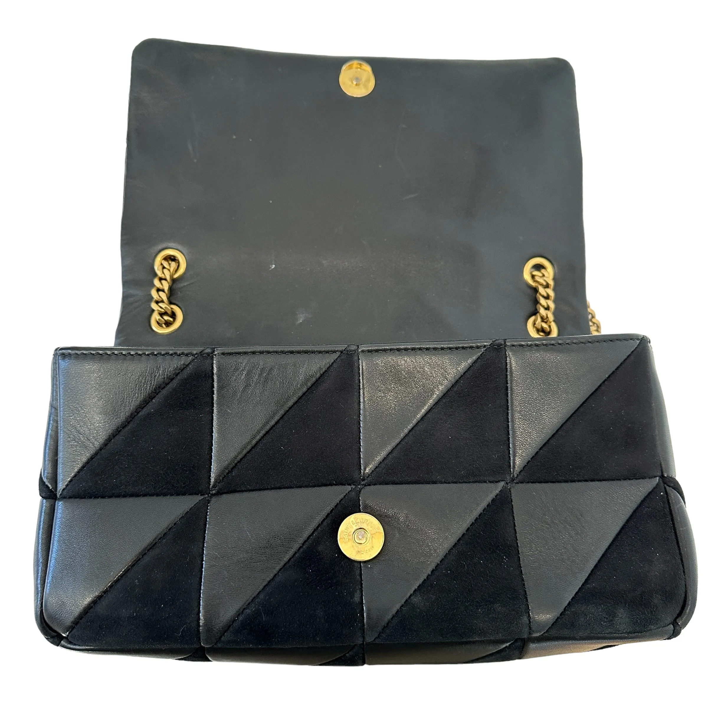 Black Suede & Leather Jamie Bag