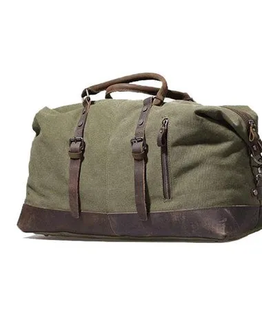 Black Waxed Canvas Weekender Bag Waxed Canvas Duffle Bag Large Canvas Leather Duffle Bag