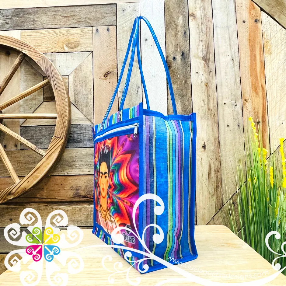 Blue Mix Large Frida - Shopping Morral