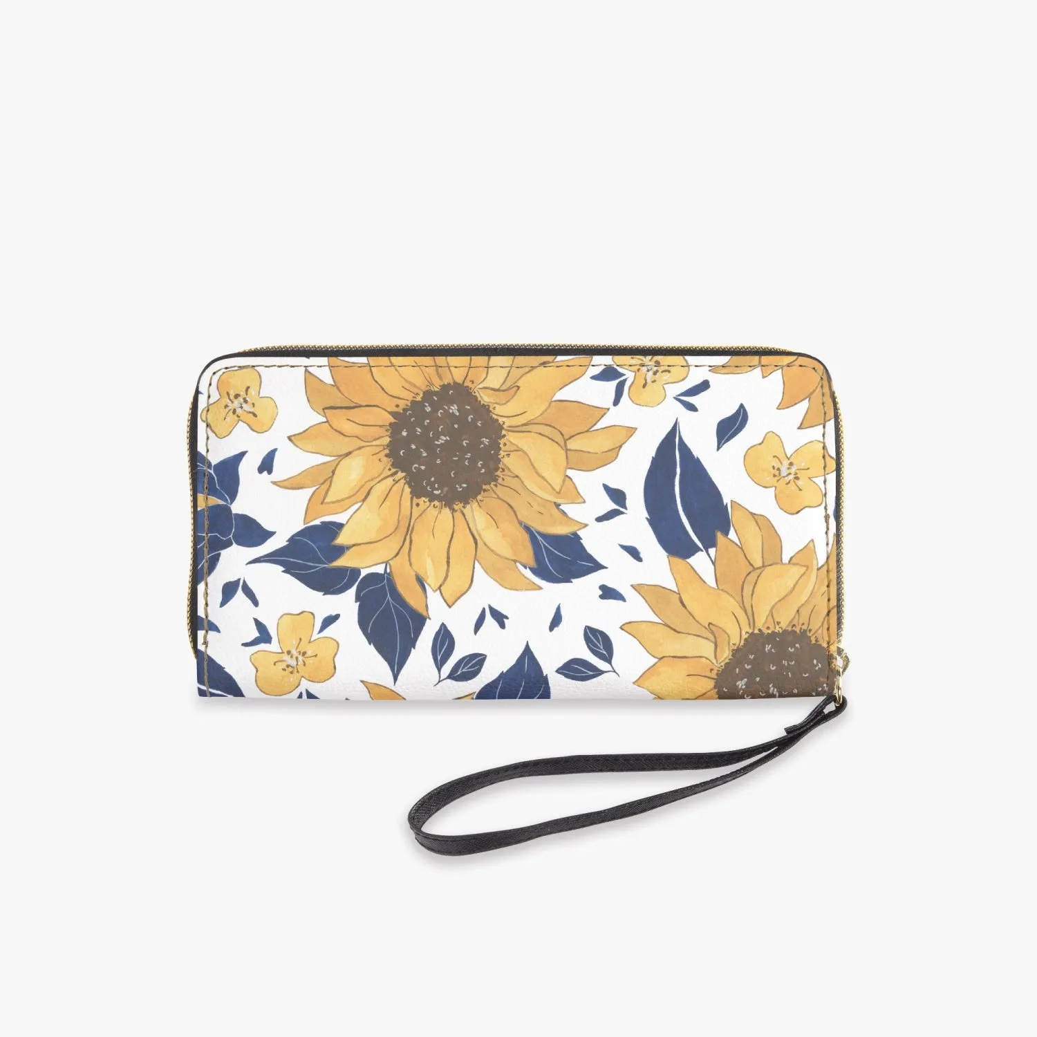 Blue Sunshine |  Leather Wristlet Clutch Wallet