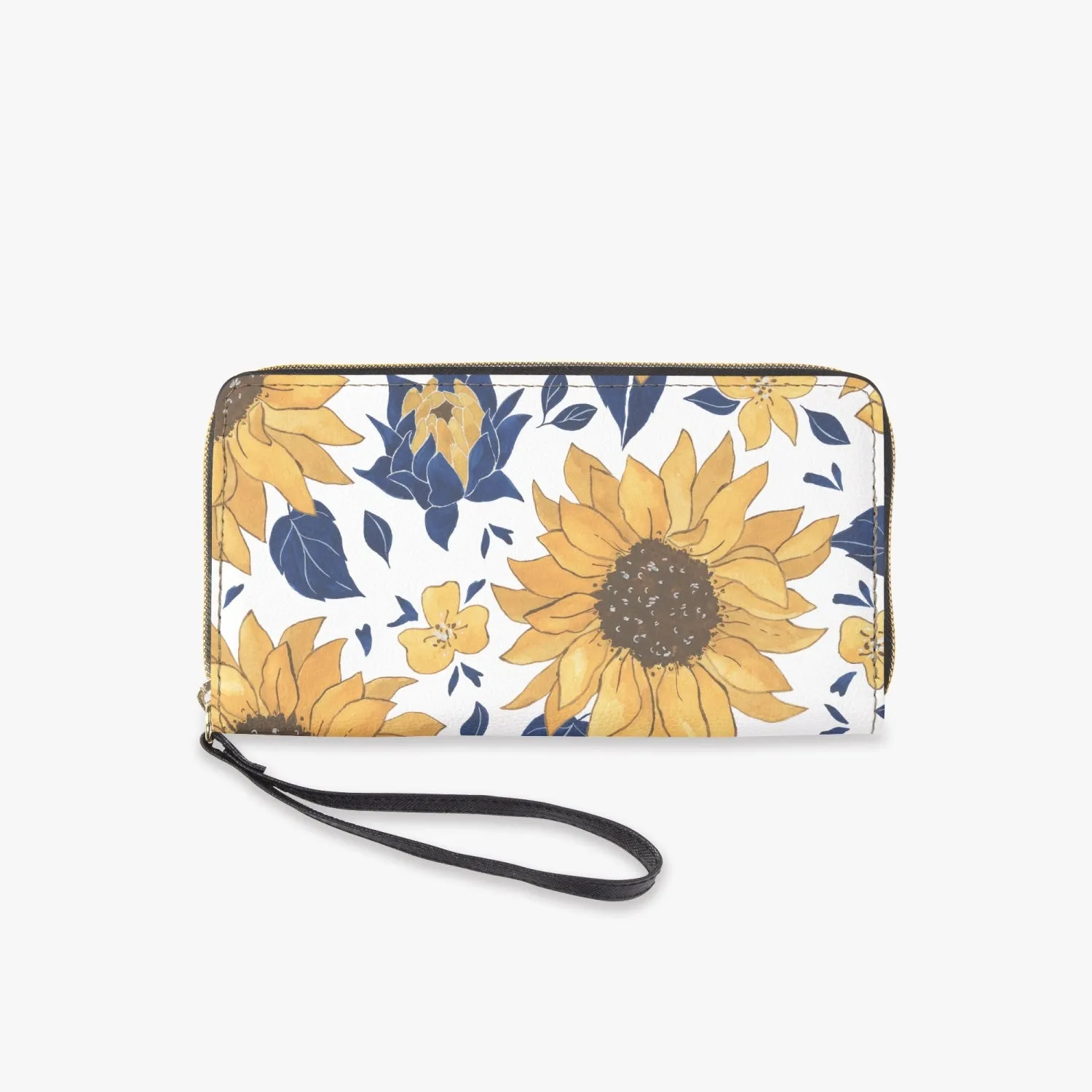 Blue Sunshine |  Leather Wristlet Clutch Wallet