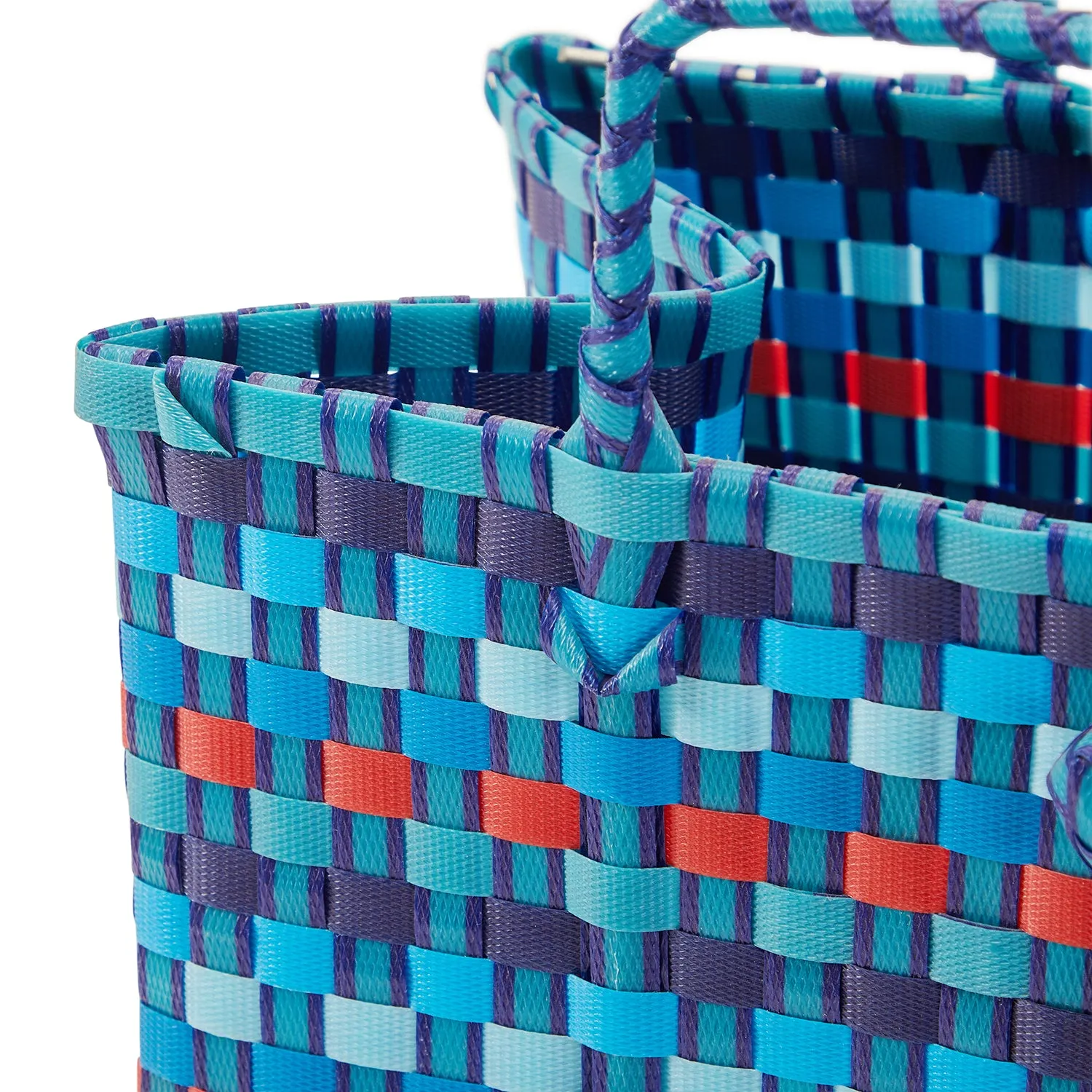 Blue Woven Picnic Bag (A D)