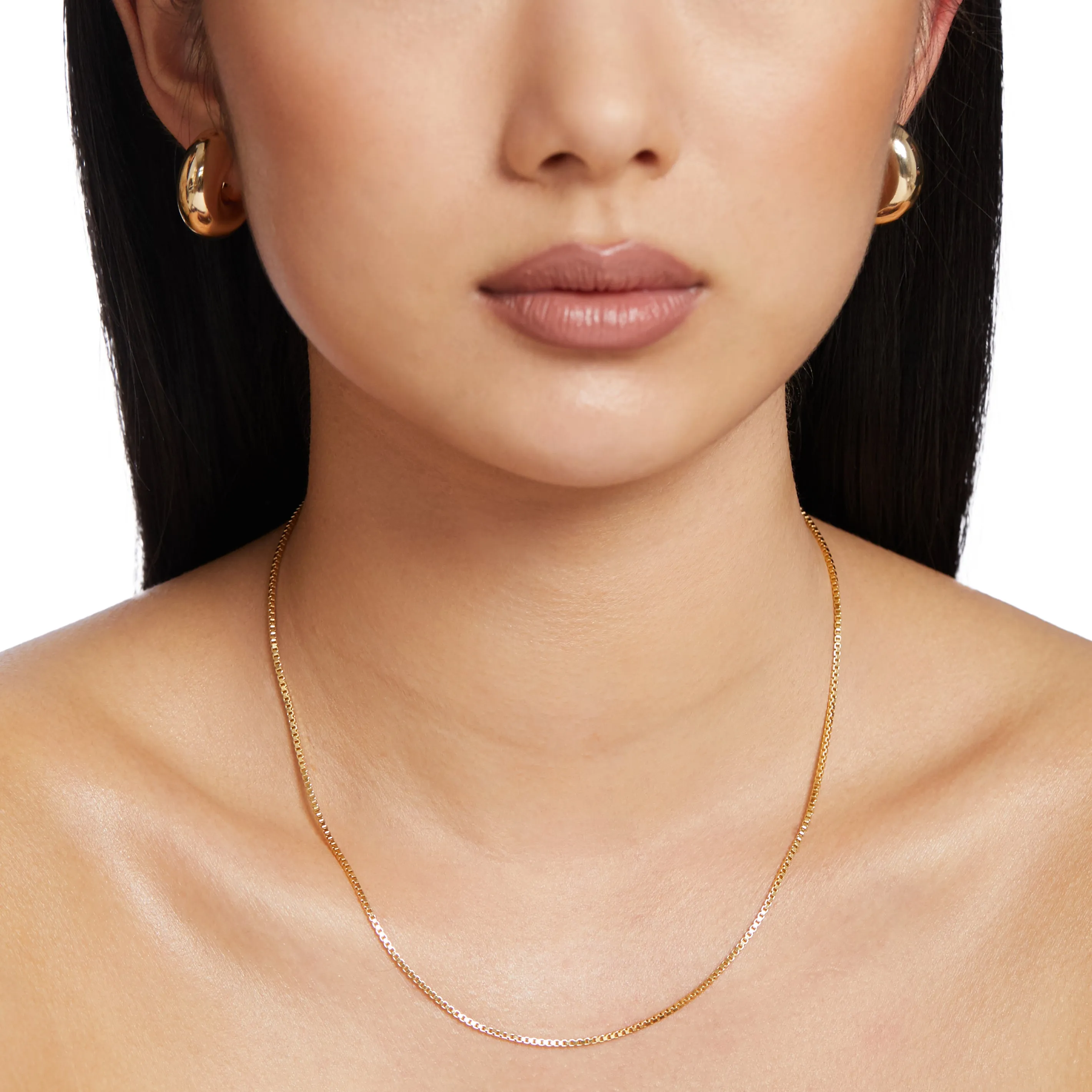 Box Chain Necklace - Gold