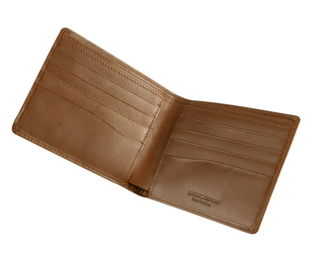 Byron & Brown - Gentleman's Classic 8 Card Wallet - Italian Leather - Gift Boxed - 3 Colours