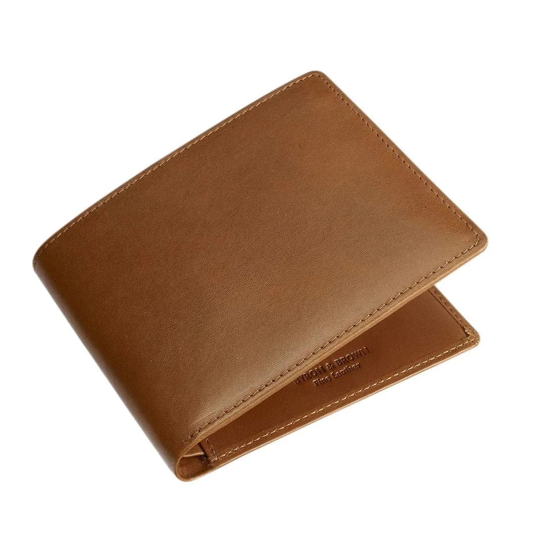 Byron & Brown - Gentleman's Classic 8 Card Wallet - Italian Leather - Gift Boxed - 3 Colours