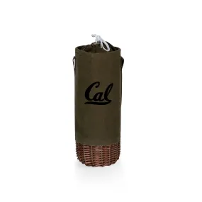 Cal Bears - Malbec Insulated Canvas and Willow Wine Bottle Basket