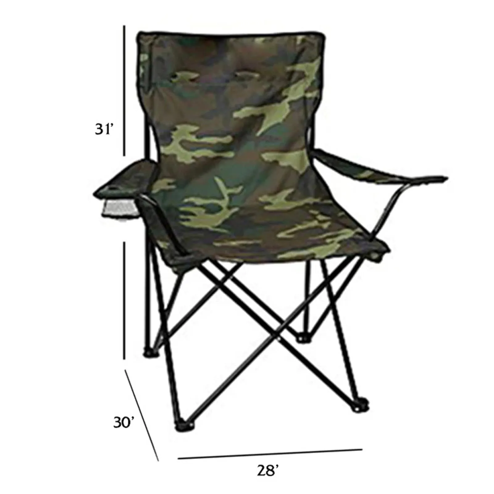 Camping Art Sketch Fishing Beach Portable Chair