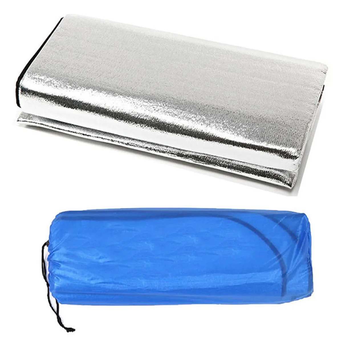 Camping Sleeping Mat Aluminum Foil EVA Mat Outdoor Foldable Moisture-proof Mattress Blanket Waterproof Pad For Camp Picnic