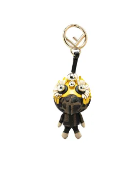 Canvas and Leather Space Monkey Bag Charm