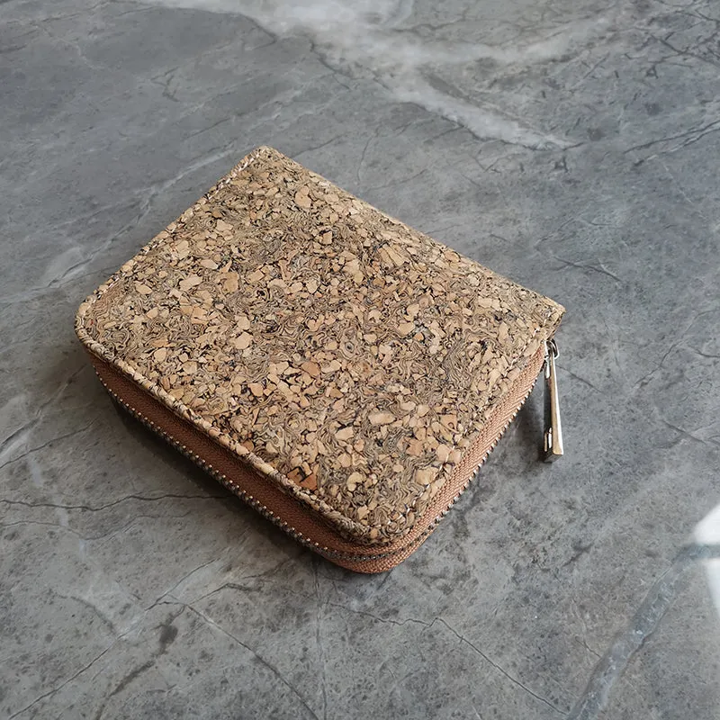 Cavabien Eco Friendly Leather Alternative Short Cork Wallet